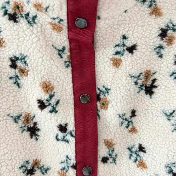 Saylor Tuckernuck Aliza Floral Sherpa Jacket Small - Picture 10 of 11